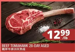 BEEF TOMAHAWK 28-DAY AGED