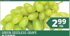 GREEN SEEDLESS GRAPE