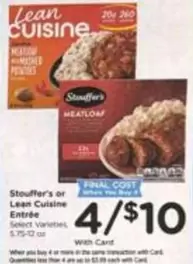 Lean Cuisine - Meatloaf with Mashed Potatoes