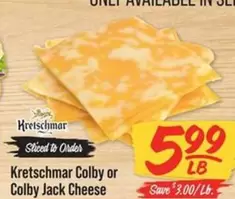 Kretschmar - Colby or Colby Jack Cheese