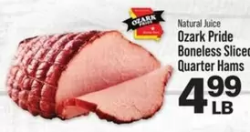 Boneless Sliced Quarter Hams