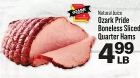 Boneless Sliced Quarter Hams