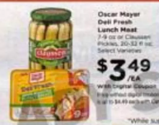 Oscar Mayer - Deli Fresh Lunch Meat