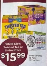 Smirnoff - White Claw, Twisted Tea or Ice
