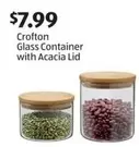 Glass Container with Acacia Lid
