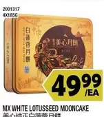 MX WHITE LOTUSSEED MOONCAKE 2001317 4X185G