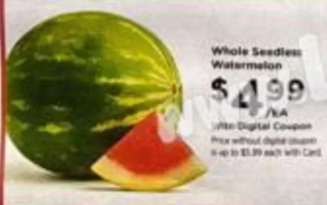 Whole Seedless Watermelon