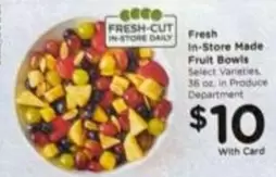 Fresh-Cut In-Store Daily Fruit Bowls
