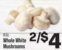 Whole White Mushrooms