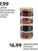Glass Container with Acacia Lid