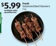 Seasoned Beef Skewers