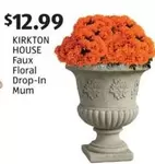 Faux Floral Drop-In Mum