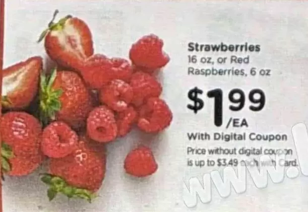 Strawberries or Red Raspberries