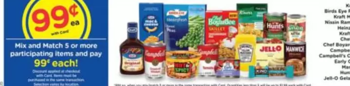 Kraft - Participating Items