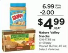 Skippy - Nature Valley Snacks or Peanut Butter