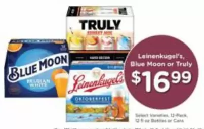 Blue Moon - Leinenkugel's, or Truly