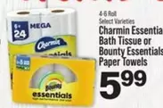 Charmin - Bath Tissue or Paper Towels