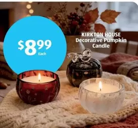 Decorative Pumpkin Candle