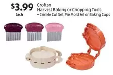 Harvest   - Harvest Baking or Chopping Tools - Crinkle Cut Set, Pie Mold Set or Baking Cups