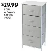 4-Drawer Storage Tower