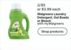 Laundry Detergent, Gel Beads or Bleach