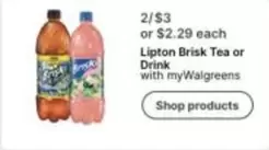 Lipton - Brisk Tea or Drink