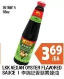 LKK VEGAN OYSTER FLAVORED SAUCE