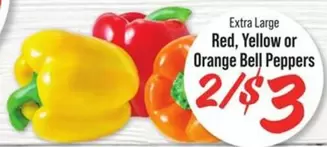 Red, Yellow or Orange Bell Peppers