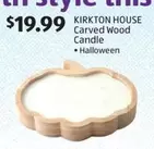 KIRKTON HOUSE Carved Wood Candle