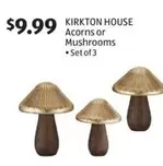 Acorns or Mushrooms - Set of 3