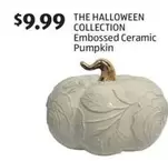 Embossed Ceramic Pumpkin