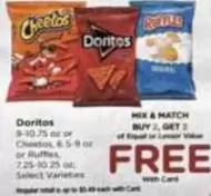 Cheetos - Doritos, , or Ruffles
