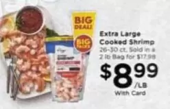 Extra Large Cooked Shrimp