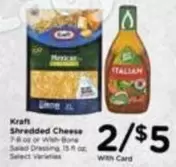 Kraft - Shredded Cheese or Salad Dressing