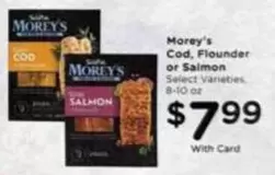 Cod, Flounder or Salmon