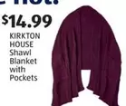Shawl Blanket with Pockets