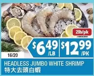 HEADLESS JUMBO WHITE SHRIMP