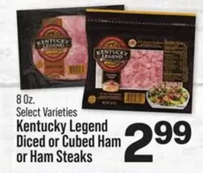 Diced or Cubed Ham or Ham Steaks