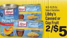 Libby's - Canned or Cup Fruit