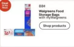 Walgreens Food Storage Bags