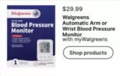 Automatic Arm or Wrist Blood Pressure Monitor