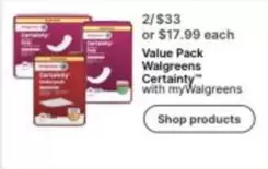 Certainty
with myWalgreens