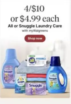 all - All or Snuggle Laundry Care
