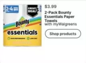 Bounty - 2-Pack Essentials Paper Towels