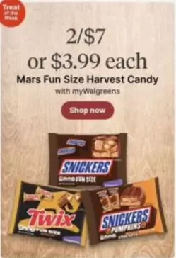 Mars - Fun Size Harvest Candy