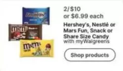 Hershey's - Fun, Snack or Share Size Candy