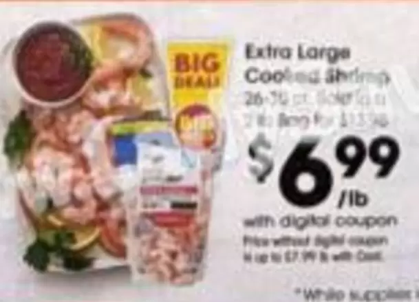 Extra Large Cooked Shrimp
