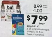 Liquid I.V. or Bai Beverage