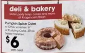 Pumpkin Spice Cake or Pudding Cake