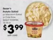 Reser's - Potato Salad or Macaroni Salad or Cole Slaw
